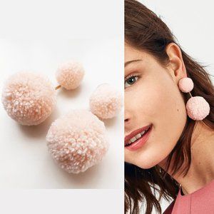 Bauble Bar Pink Pom Pom Earrings